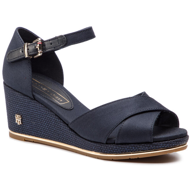 Tommy hilfiger feminine outlet mid wedge sandal basic