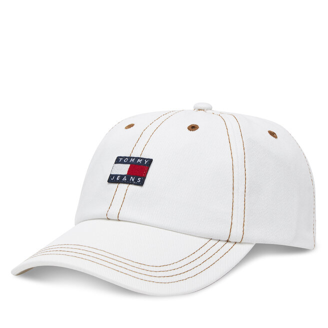 Czapka z daszkiem Tommy Jeans Heritage AW0AW17572 Kremowy -