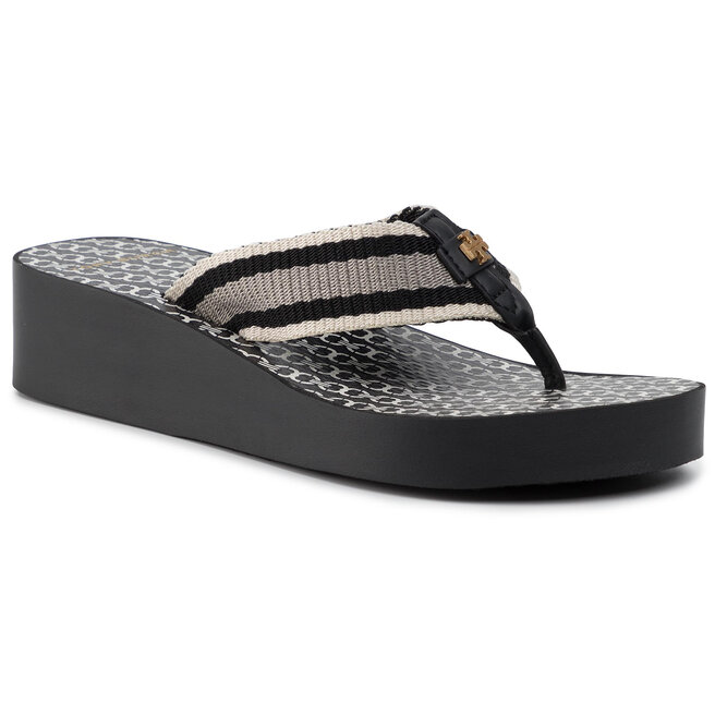 Tory burch gemini sale wedge flip flop