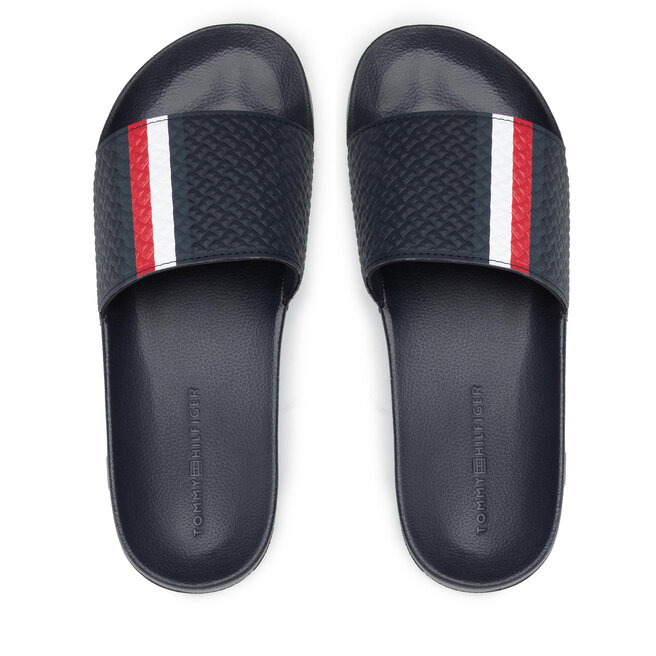 Tommy Hilfiger Mules / sandales de bain Tommy Hilfiger Corpoate Monogram Pool Slide FM0FM03975 Desert Sky DW5