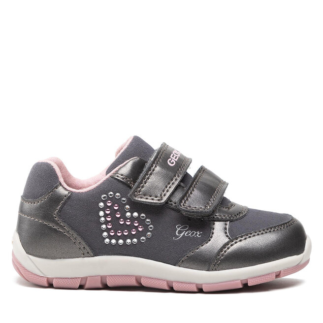 Geox Сникърси Geox B Heira G. A B263YA 0AUAJ C1377 S Dk Grey/Dk Pink