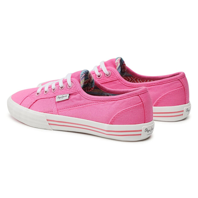 Pepe Jeans Sneakers aus Stoff Pepe Jeans Baker Wash PGS30262 Bright Pink