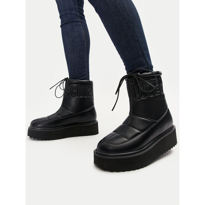 Botki LOVE MOSCHINO JA24266I0LIE0000 Czarny - kobiece
