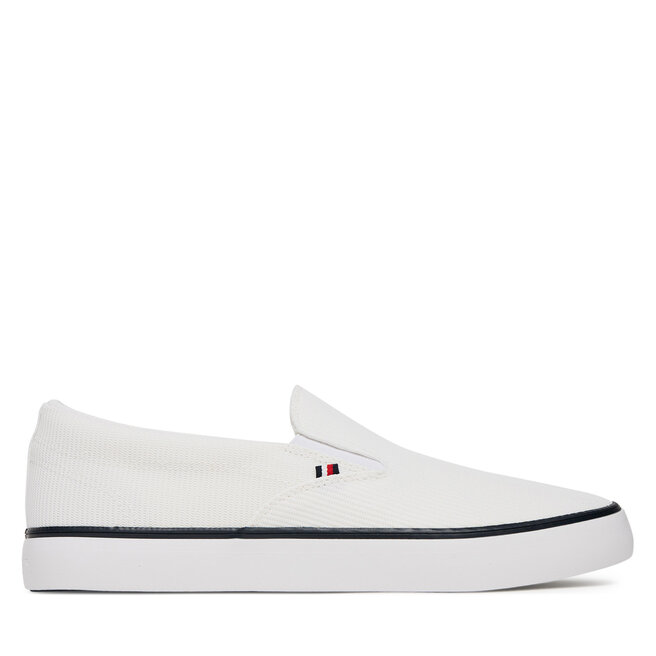 Tenisówki Tommy Hilfiger Th Hi Vulc Core Low Ii Slipon - Biały