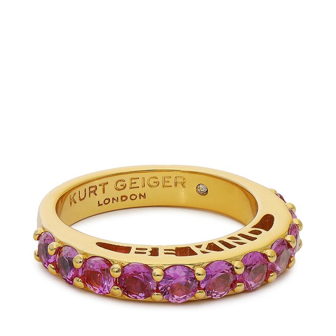 Pierścionek Kurt Geiger Be Kind Band Ring - Złoty