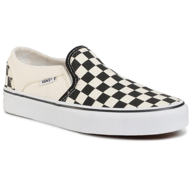 black and white asher vans