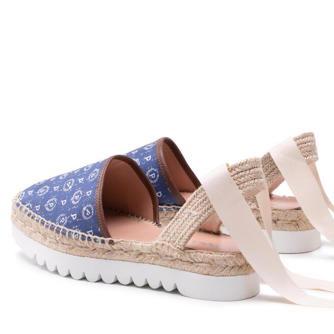 Pollini Espadrilky Pollini TA10134G0EQ6D70A Denim Blu