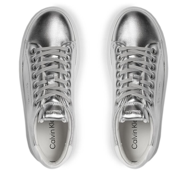 Lace up silver shoes hotsell