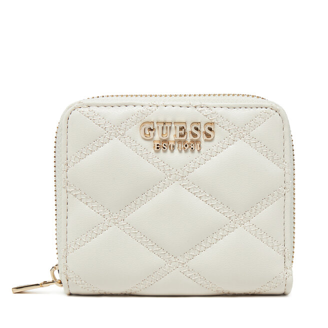 Mały Portfel Damski Guess SWQG96 - Écru