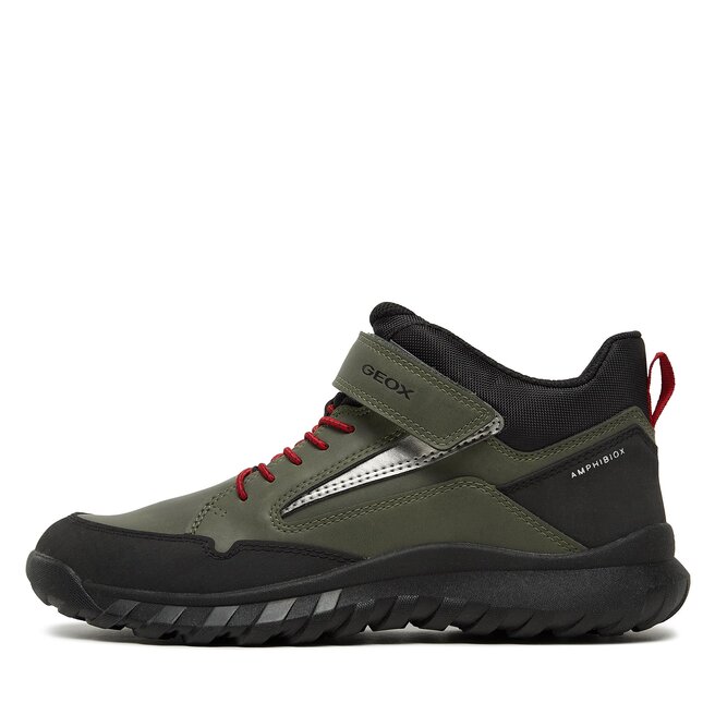Geox Kotníková obuv Geox J Simbyos J36L0C 0MEFU C0754 D Green/Red