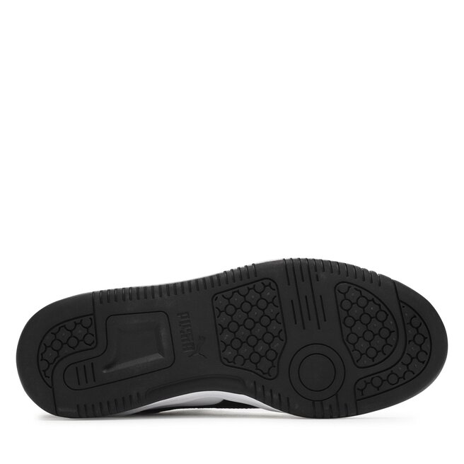 Puma Sneakersy Puma Rebound Layup Lo Sl Jr 370490 20 Puma White-Puma Black-Concrete Gray-For All Time Red