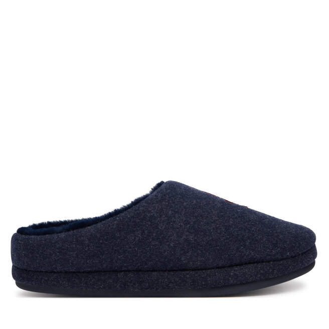 Kapcie Tommy Hilfiger Th House Shoe Flannel FW0FW09699 Granatowy