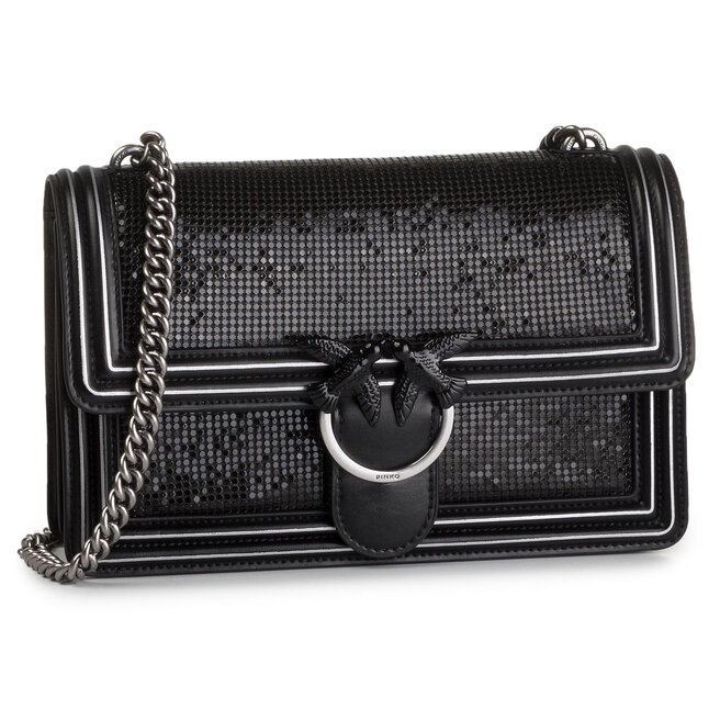 Pinko Táska Pinko Love Metal AI 19-250 PLTT 1P21GW Y5V4 Nero/Nero ZD0
