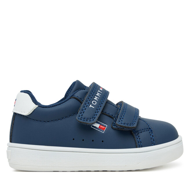 Sneakersy Tommy Hilfiger Low Cut Velcro Sneaker - M Granatowy