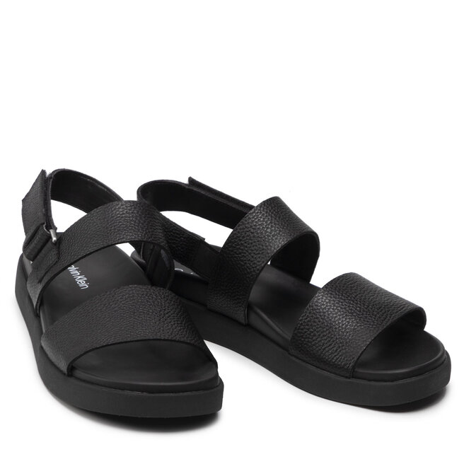 Calvin Klein Σανδάλια Calvin Klein Back Strap Sandal Lth HM0HM00468 Ck Black BEH