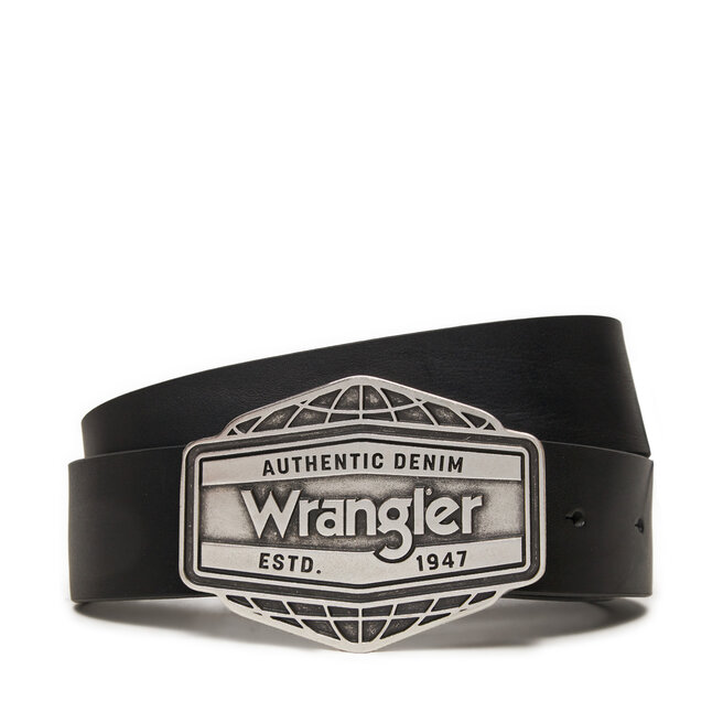Pasek Męski Wrangler Big Buckle - Czarny