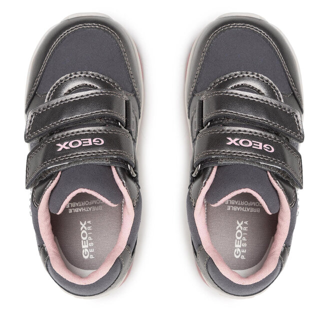Geox Сникърси Geox B Heira G. A B263YA 0AUAJ C1377 S Dk Grey/Dk Pink