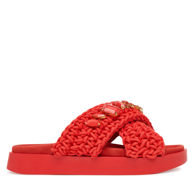 Klapki Inuikii Woven Stones 1004.003.0073 Czerwony -
