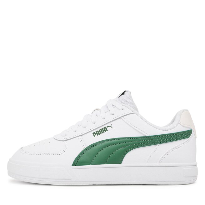 Zapatos Hombre Mujer PUMA Caven Blanco Verde Zapatillas Deportivo Piel  380810 26