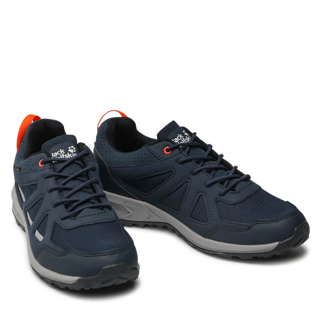 Jack Wolfskin Trekingová obuv Jack Wolfskin Woodland 2 Texapore Low M 4051271 Dark Blue/Red