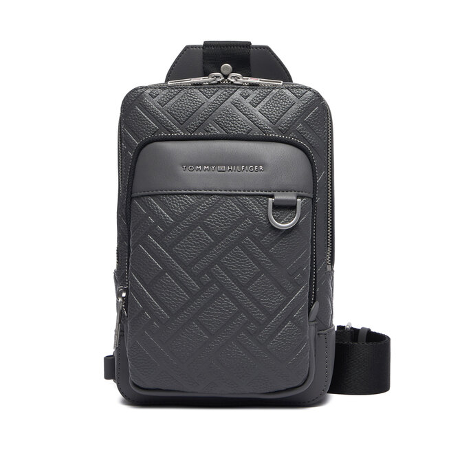 Saszetka Tommy Hilfiger Th Flag Slingpack AM0AM14430 Szary -