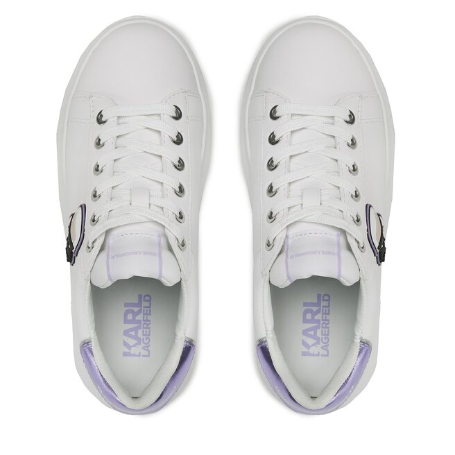 KARL LAGERFELD Сникърси KARL LAGERFELD KL62530 White Lthr W/Lilac