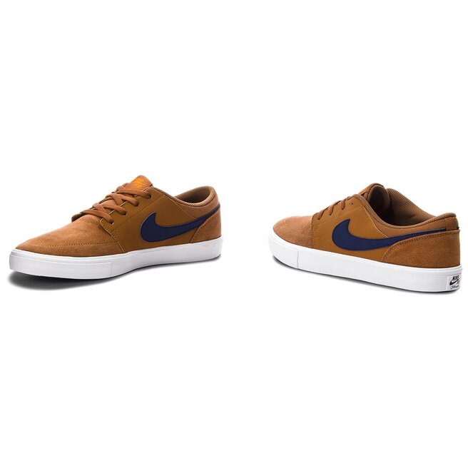 Nike sb solarsoft portmore top ii light british tan