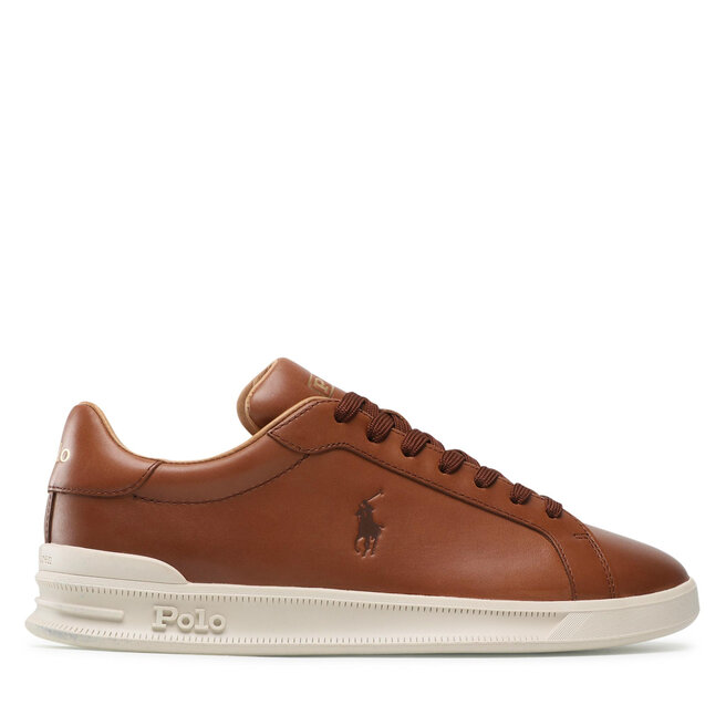 Sneakersy Polo Ralph Lauren Hrt Ct II - Brązowy