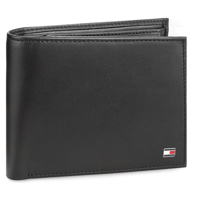 Μεγάλο Πορτοφόλι Ανδρικό Tommy Hilfiger Eton Cc Flap And Coin Pocket AM0AM00652 002