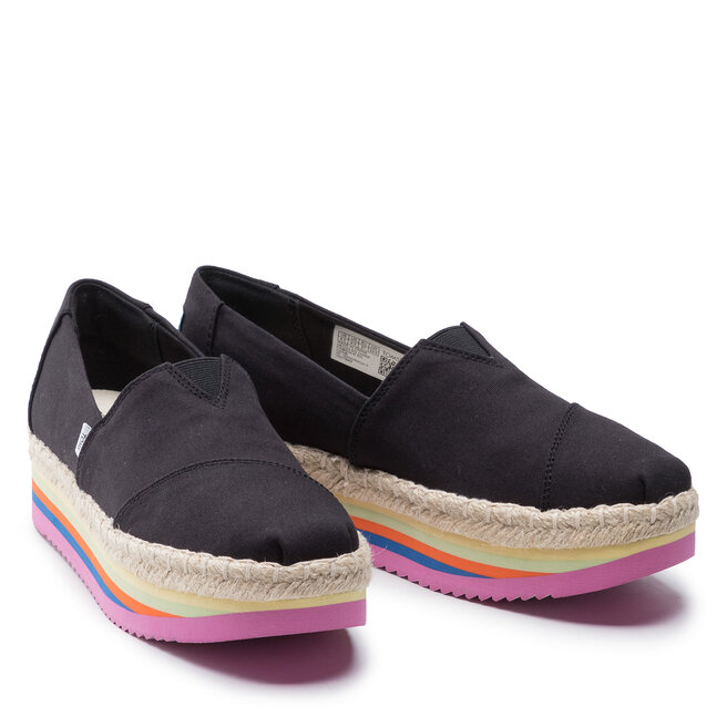 Toms Еспадрили Toms Alpargata Platform Rope High 10017849 Black
