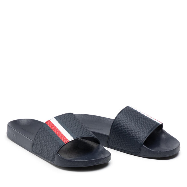 Tommy Hilfiger Mules / sandales de bain Tommy Hilfiger Corpoate Monogram Pool Slide FM0FM03975 Desert Sky DW5