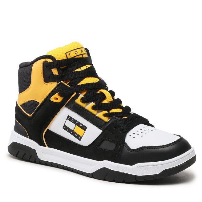 Sneakers Tommy Jeans Mid Cut Skater EM0EM01108 Warm Yellow ZFM Cut imagine noua