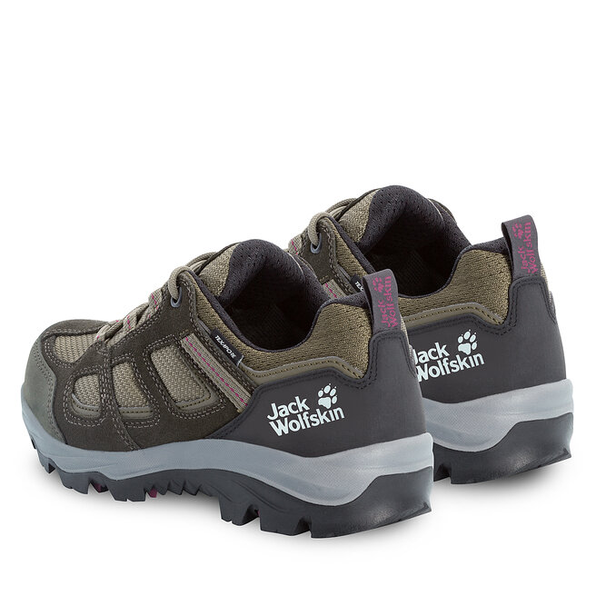 Jack Wolfskin Trekkings Jack Wolfskin Vojo 3 Texapore Low W 4042451 Khaki / Burgundy