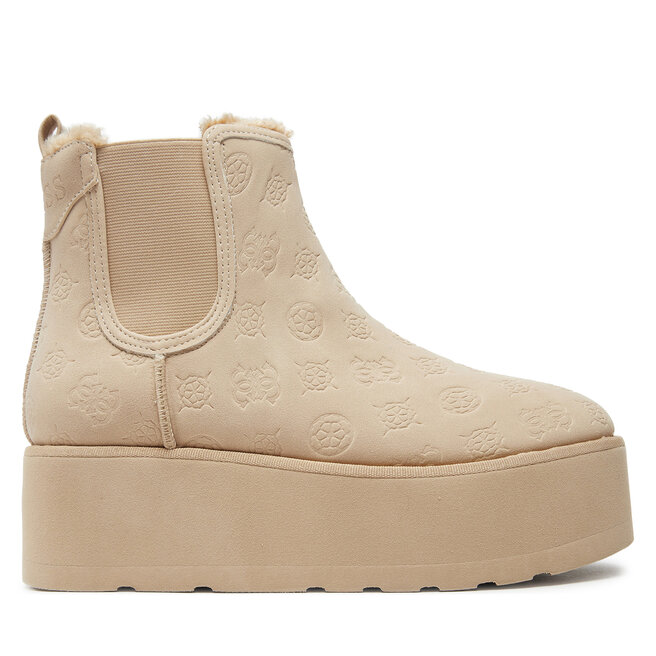 Botki Guess Jilaine FLFJIL - Beżowy