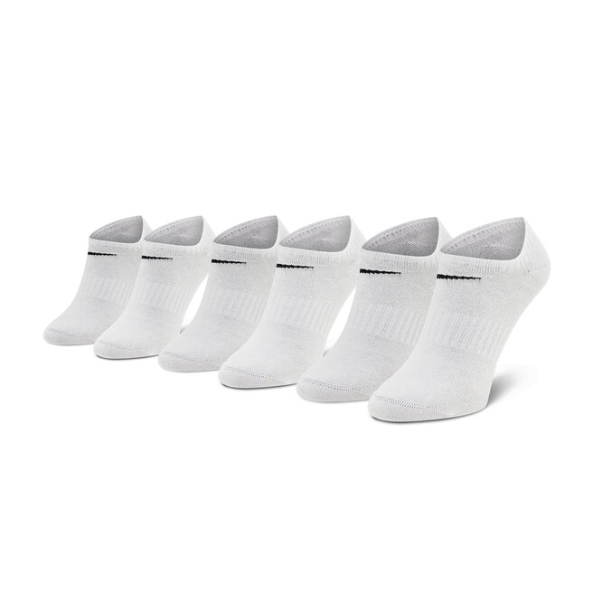 Set de 3 perechi de șosete scurte pentru bărbați Nike SX7678 100 Alb