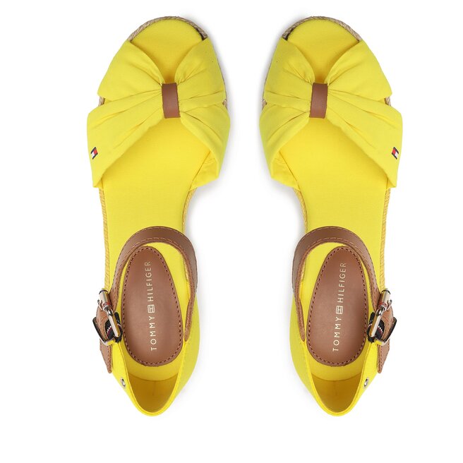 Tommy Hilfiger Espadrilles Tommy Hilfiger Basic Open Toe High Wedge FW0FW04784 Vivid Yellow ZGS