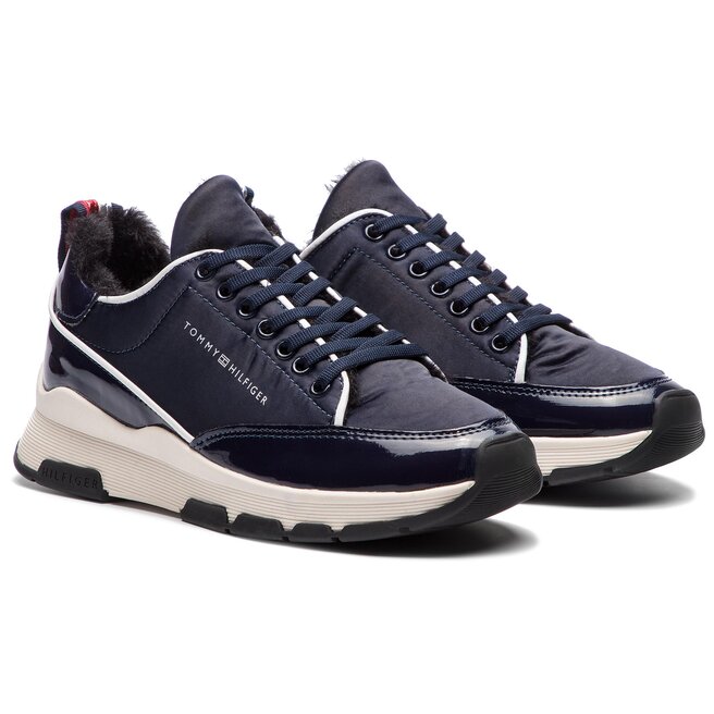 Tommy Hilfiger Αθλητικά Tommy Hilfiger Cool Technical Satin Sneaker FW0FW03970 Midnight 403