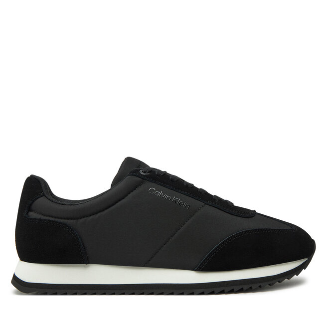 Sneakersy Calvin Klein Low Top Lace Up Mix - Czarny