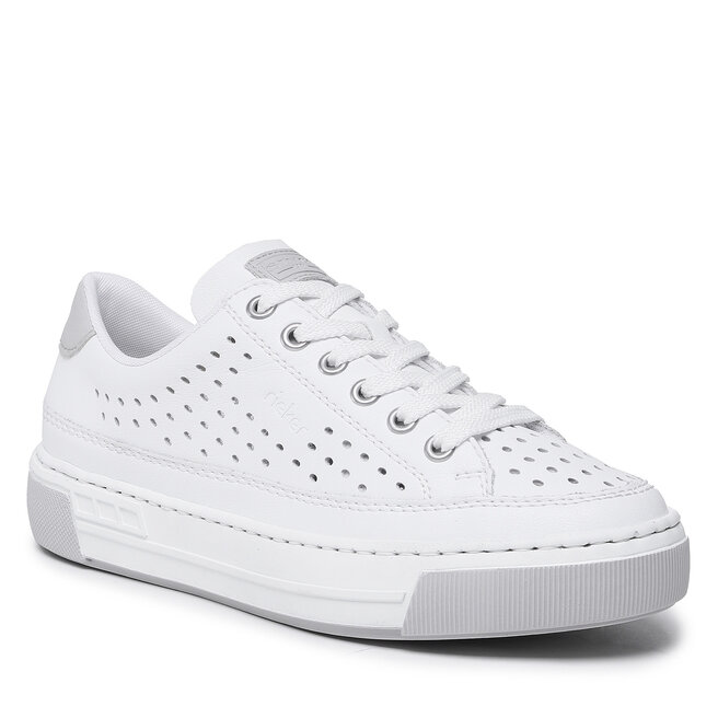 Sneakersy Rieker L8849-80 Biały - kobiece
