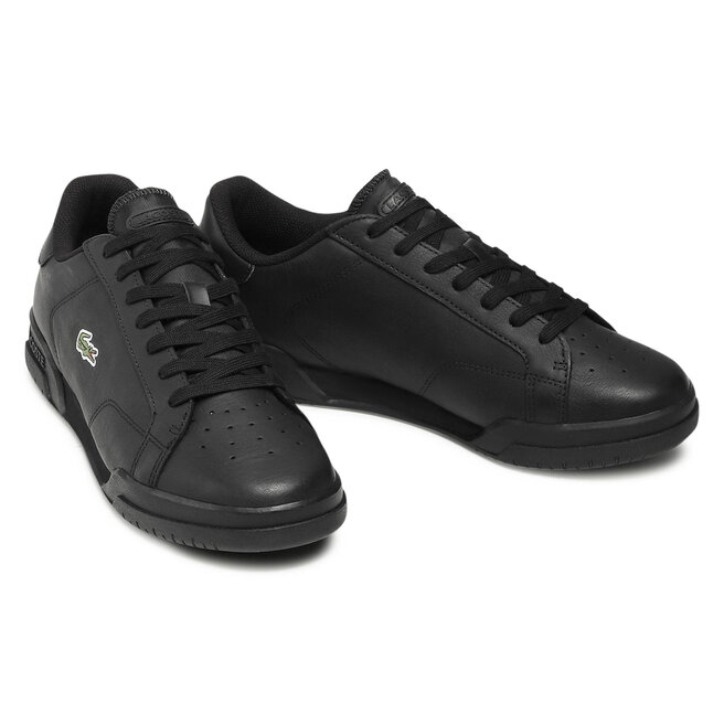 Lacoste all black leather shoes Clearance