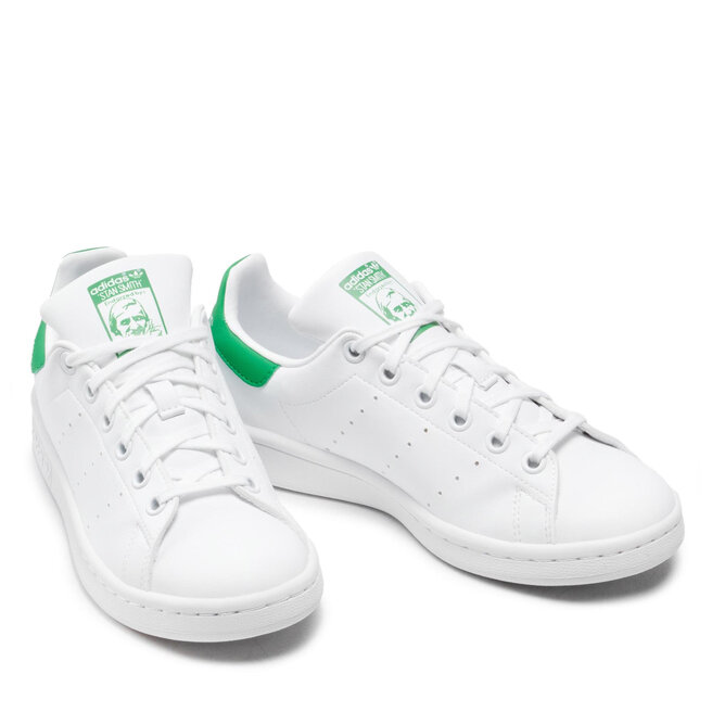 Zapatos adidas Stan Smith J Ftwwht/Ftwwht/Green • Www.zapatos.es