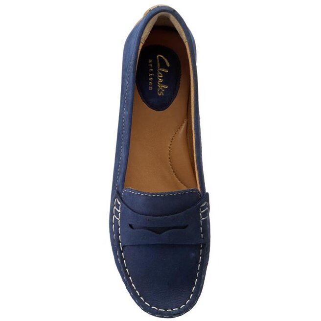 Mocassins Clarks Doraville Nest 261169974 Navy Nubuck chaussures