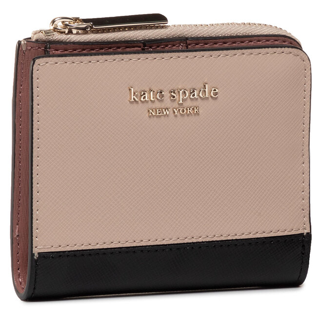 Pequeña cartera de mujer Kate Spade Spencer Small Bifold Wallet PWRU7853  Wmbag/Blak 195 • 