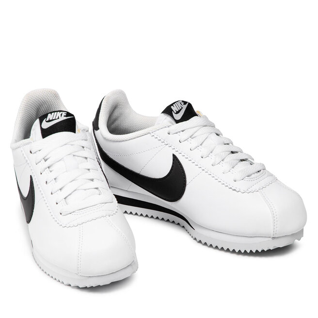 oscuro Ten cuidado fácilmente Zapatos Nike Classic Cortez Leather 807471 101 White/Black/White •  Www.zapatos.es