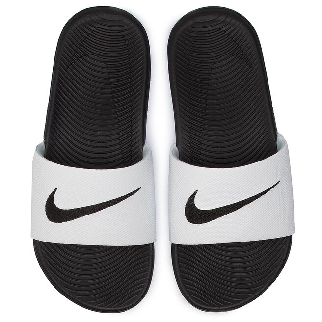 Nike Natikače Nike Kawa Slide (GS/PS) 819352 100 White/Black