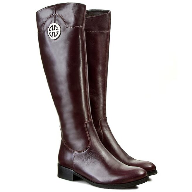 Stivali al outlet ginocchio bordeaux