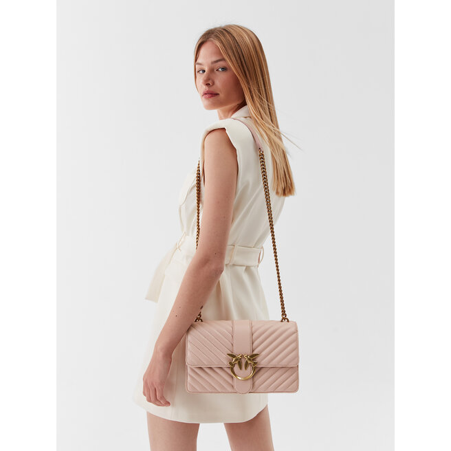 Pinko Handtasche Pinko Love Icon Classic Cl PE 23 PLTT 100053 A0GK Cipria O81Q