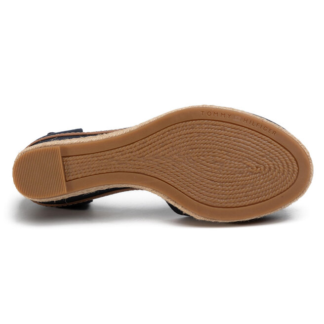Tommy Hilfiger Espadrilky Tommy Hilfiger Basic Closed Toe Mid Wedge FW0FW04787 Desert Sky DW5