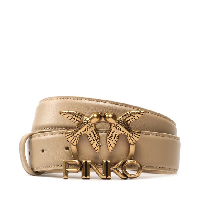 Curea de Damă Pinko Love Berry H3 Belt PE 23 PLT01 100125 A0HX Light Beig D28Q