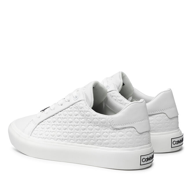 Sneakers CALVIN KLEIN Vulc High Top Emboss Mono Triple White